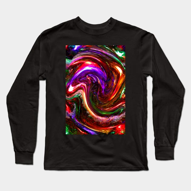 Colour Wave Long Sleeve T-Shirt by jwwallace